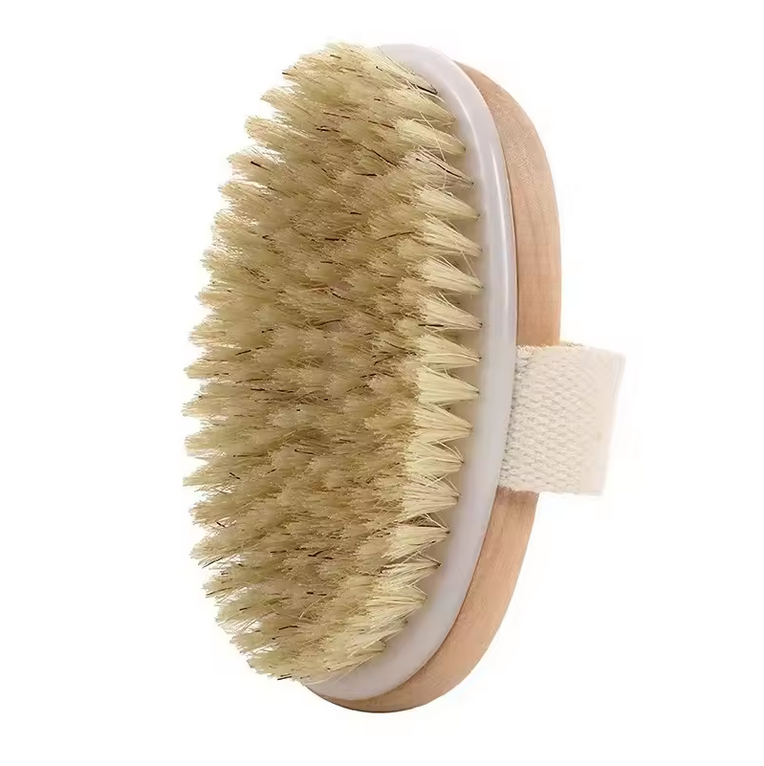 meTime™ Natural Bristle Brush Wet Dry Skin Body SPA Brush